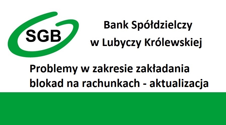 Bank Spółdzielczy W Lubyczy Królewskiej ZNAK_problemy1 - Bank Spółdzielczy w Lubyczy Królewskiej
